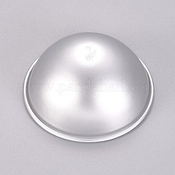 アルミ合金バスボム金型  バスボム手作り石けん用  半円  銀  56x25mm&nbsp;DIY-WH0158-28A