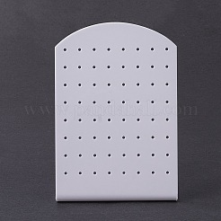 アクリルイヤリングスタンドディスプレイ  L字型  ホワイト  4.65x8x11.1cm&nbsp;LS-EDIS-F005-05A