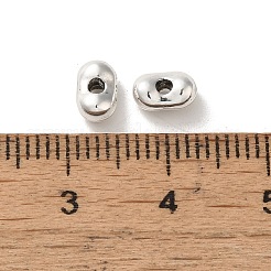 チベット風合金ビーズ  カドミウムフリー＆鉛フリー  オーバル  アンティークシルバー  4x6.5x3mm  穴：1.5mm&nbsp;PALLOY-P302-06AS