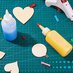 120ミリリットルのプラスチック接着剤ボトル  ホワイト  11x4.6cm  容量：120ミリリットル  12個/セット&nbsp;DIY-BC0010-11