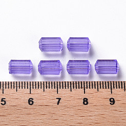透明なアクリルビーズ  多面カット  ポリゴン  ミディアムスレートブルー  9x5mm  穴：1.8mm  約3496個/500g&nbsp;TACR-S154-27B-47