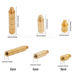 10スタイルダーツウェイトアジャスター3個  25gr 矢印ポイント矢印コネクタ  真鍮ウェイトスクリューポイントインサート  ゴールドカラー  13~32.5x6mm  穴：3.4~3.5mm&nbsp;FIND-CA0007-37