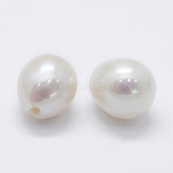 天然な培養された淡水パールビーズ  ティアドロップ  片穴  フローラルホワイト  5~7x8~10mm  穴：0.8mm&nbsp;PEAR-P056-029