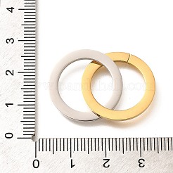 304ステンレススチールリンクリング  リング  ゴールデン·ステンレス鋼色  37mm  穴：16mm&nbsp;STAS-D288-01A-GP