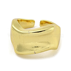 女性用真鍮カフリング  カドミウムフリー＆鉛フリー  18KGP本金メッキ  内径：18mm&nbsp;LS-RJEW-E294-03G-03