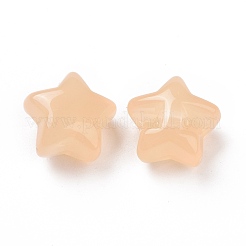 模造ゼリーアクリルビーズ  スター  ミックスカラー  17x17.5x11.5mm  穴：3mm&nbsp;X-OACR-B002-03