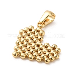 金メッキ304ステンレススチールペンダント  バブルチャーム  ハート  19x20x2mm  穴：5.5x3mm&nbsp;STAS-L272-006G-04