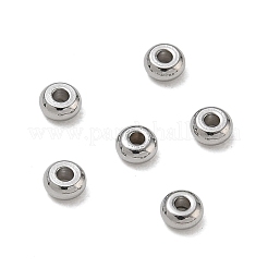 304ステンレス製スペーサービーズ  ロンデル  ステンレス鋼色  3x1.5mm  穴：1mm  約280個/袋&nbsp;SA-CBAF1D5-26P-E
