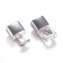 変色しにくい304ステンレススチール製スナップロック留め具  ステンレス鋼色  37x13x8.5mm  穴：10.5x6mm&nbsp;STAS-D159-05