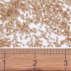 MIYUKIデリカビーズ小  シリンダー  日本製シードビーズ  15/0  （dbs1241)透明マリーゴールドab  1.1x1.3mm  穴：0.7mm  約175000個/袋  50 G /袋&nbsp;SEED-X0054-DBS1241