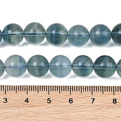 天然ブルーの蛍石ビーズ連売り  スムーズなラウンド  10mm  穴：0.9mm  約39~40個/連  15.75~16.14''（40~41センチメートル）&nbsp;GG-CBAF158-10mm