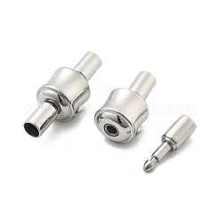 304ステンレススチール製ヨーロピアンクラスプ  ステンレス鋼色  コラム  21.5x8x9mm&nbsp;STAS-Z115-04P-08
