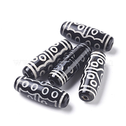 チベット風15目ジービーズ  天然な瑪瑙  染め＆加熱  ライス  29.5~31x10~12mm  穴：1.5~2.8mm&nbsp;TDZI-D008-24