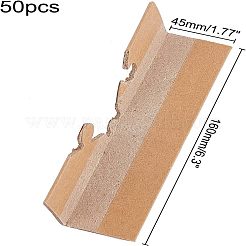 安全クラフト紙コーナープロテクター  バリーウッド  45x160x40mm&nbsp;AJEW-PH0002-43