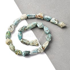 未加工の天然バリサイトビーズ連売り  ナゲット  16~24x9~14.5x7~10mm  穴：0.7mm  約24~26個/連  14.96~15.75インチ（38~40cm）&nbsp;G-L624-B02-A