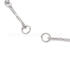 ステンレススチールのリンクバーチェーンブレスレットの作り方  ステンレス鋼色  6-5/8インチ（16.7cm）&nbsp;AJEW-JB01290-02