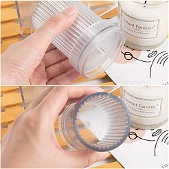 プラスチックキャンドル型セット  キャンドル作りツール用  環境に優しいキャンドル芯付き  コットンコード  透明  10.8x5.7x5.7cm  8.6mm  6.4x5.6x5.6cm  3個/セット&nbsp;AJEW-OC0001-06