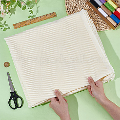 DIY クラフト用 2m ブロケード ポリエステル生地  服飾材料  長方形  フローラルホワイト  1550mm&nbsp;DIY-WH0060-32A