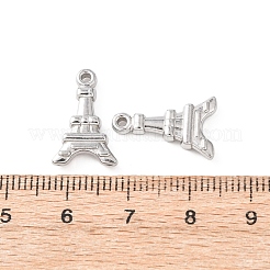 304ステンレスペンダント  エッフェル塔の魅力  ステンレス鋼色  17x11x3mm  穴：1.2mm&nbsp;STAS-K303-07A-P