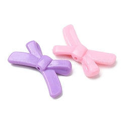 プラスチックビーズ  蝶結び  ミックスカラー  19x34.5x6mm  穴：1.9mm  約455個/500g&nbsp;KY-Z003-04