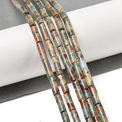天然寿山石ビーズ連売り  コラム  13~14x4.5mm  穴：1.4mm  約30個/連  15.79~15.94''（40.1~40.5センチメートル）&nbsp;G-H087-H03-01