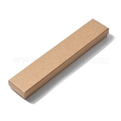 厚紙ジュエリーセットボックス  ブレスレットのための  ネックレス  長方形  淡い茶色  21x4x2cm  インナーサイズ：20x3.5センチメートル&nbsp;CBOX-R036-12A