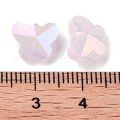 電気メッキガラスビーズ  ABカラーメッキ  蝶  多面カット  ミスティローズ  8x10x6mm  穴：1mm  100個/セット&nbsp;EGLA-H105-02A-AB07