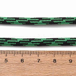 ポリコットン製の編み込みコード（芯入り）  ラウンド  靴ひも用  キーホルダーストラップ  ロープブレスレットの作り方  ミディアムシーグリーン  5mm  約90~100ヤード/バンドル&nbsp;OCOR-NH0002-01-16