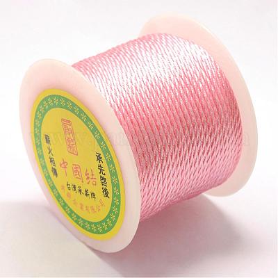 ナイロン編みコード  ピンク  1.0mm  約49.21ヤード（45m）/ロール&nbsp;NWIR-R026-1.0mm-103-1
