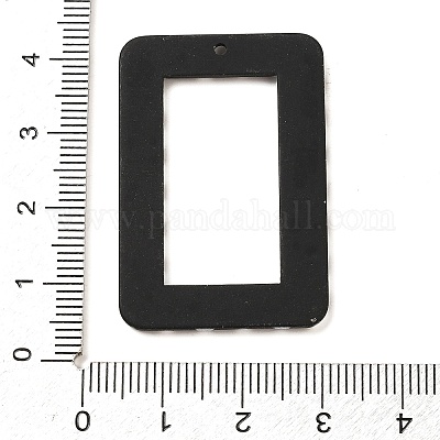 アクリルパーツ  水玉模様で  長方形  39x26.5x2.5mm  穴：1.6mm&nbsp;FIND-M046-02F-1