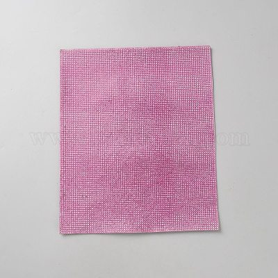 ラインストーンステッカー  長方形  ライトローズ  240x200x1.7mm&nbsp;DIY-WH20048-003K-1