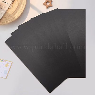 プラスチックシート  長方形  ブラック  300x127x1.2mm&nbsp;DIY-WH20079-041B-01-1