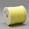 Polyester Threads, Chinese Knotting Cord, Yellow, 0.8mm, about 131.23~142.16 yards(120~130m)/roll