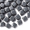 Opaque Acrylic Beads, Cube, Gray, 13x14.5x14.5mm, Hole: 2mm, about 530pcs/500g
