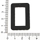 アクリルパーツ  水玉模様で  長方形  39x26.5x2.5mm  穴：1.6mm&nbsp;FIND-M046-02F-3