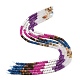 チェリークォーツガラス、天然ハウライト、多色ジャスパー、染色白翡翠、白翡翠ビーズ連売り  ロンデル  ミックスカラー  6x4mm  穴：1mm  約95個/連  15.31''（38.9センチメートル）&nbsp;G-Z135-C15-3
