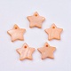 シェルペンダント  染め  スターのチャーム  ミックスカラー  12x2mm  穴：1.2mm&nbsp;BSHE-P026-01-2