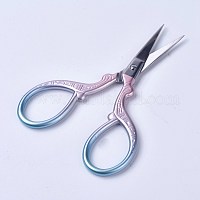 ステンレス製のはさみ  刺繍はさみ  はさみ  ピンク  9.4x4.75x0.5cm&nbsp;TOOL-WH0117-28A
