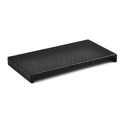 木製ジュエリーディスプレイ  布で覆わ  ディスプレイライザーセット  ブラック  35~39x19.7x3~8cm&nbsp;ODIS-N021-04
