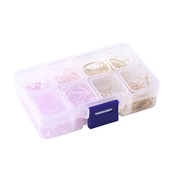 DIYイヤリング作成キット  鉄製のピアスフック、ピン、リンクを含む  真鍮と合金のリンク  ガラス、アクリル、プラスチック  合金ペンダントと304ステンレス鋼のオープン丸カン  ゴールドカラー  25x2x1.2mm  穴：1mm&nbsp;DIY-FS0009-64