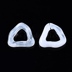 透明なアクリルコネクターリング  ツートンカラーの  三角形のリング  透明  23x23.5x6mm  約244個/330g&nbsp;OACR-N008-48