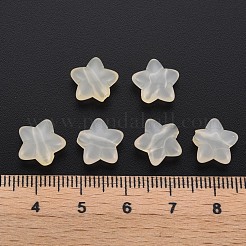 透明なアクリルビーズ  模造ゼリー  スター  ベージュ  10x10.5x6mm  穴：1.6mm  約1690個/500g&nbsp;MACR-S373-26E-11