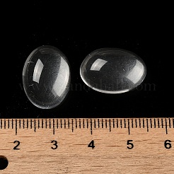 ガラスカボション  天然石風  オーバル  透明  18x13x6mm&nbsp;X-GLAA-B017-06D-06