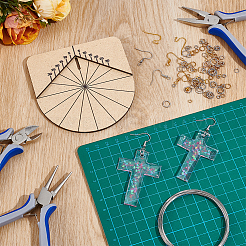 合板製本工具  コーナーマイター＆アイレットガイドツール  湯通しアーモンド  100x100x5.5mm&nbsp;DIY-WH0899-373