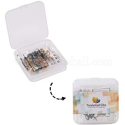 304ステンレススチールスタッドピアス金具  フラットラウンド  ミックスカラー  10x1mm  穴：1.5mm  ピン：0.8mm  40個/箱&nbsp;STAS-PH0019-09