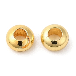 真鍮ビーズ  カドミウムフリー＆鉛フリー  ロンデル  長持ちメッキ  ゴールドカラー  3x1.5mm  穴：1.2mm&nbsp;LS-KK-B073-02A-G