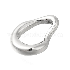304ステンレススチールリンクリング  ティアドロップリンク  ステンレス鋼色  15x11x3mm&nbsp;STAS-D192-10P