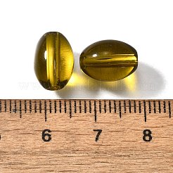 K9ガラス  模造オーストリアクリスタルビーズ  オーバル  ダークチソウ  11x8mm  穴：1.2~1.3mm&nbsp;GLAA-R004-01L