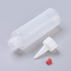 プラスチック接着剤液体容器  ボトルディスペンサー  透明  4.1x16.2cm  ボトル：12.5センチメートル  ボトルキャップ：3.8cm  容量：120ml（4.06液量オンス）&nbsp;LS-CON-L011-01