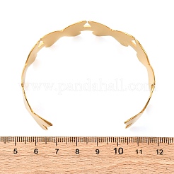 女性用304ステンレススチールカフバングル  蝶  7/8インチ（2.1cm）  内径：2-1/2インチ（6.2cm）&nbsp;BJEW-Q045-02A-G